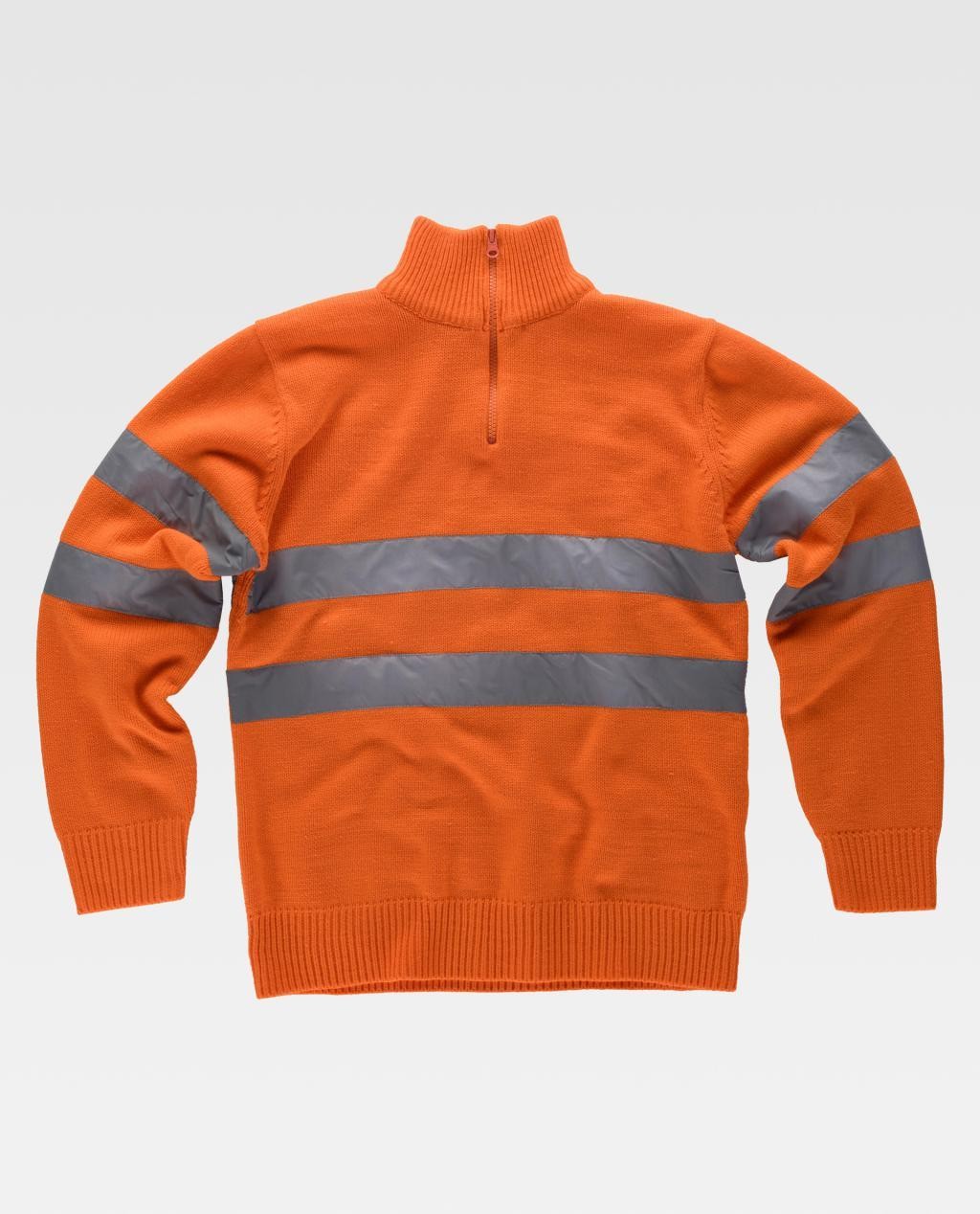 Maglione da Lavoro Mezza Zip Alta Visibilit� C5508 - Workteam