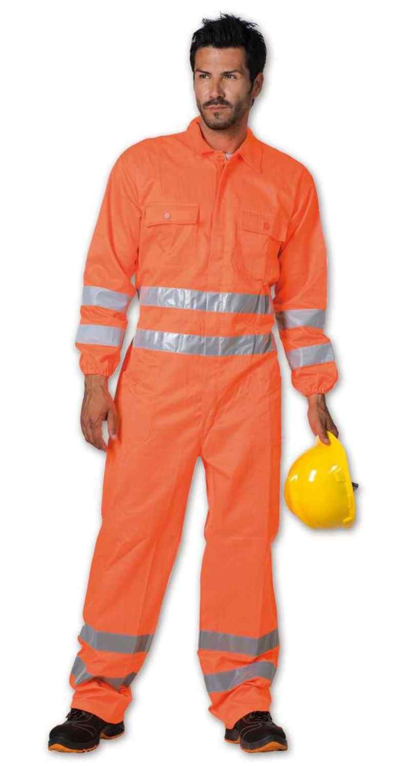 Tuta intera da lavoro multitasche estiva alta visibilit� Logica 870HV-L