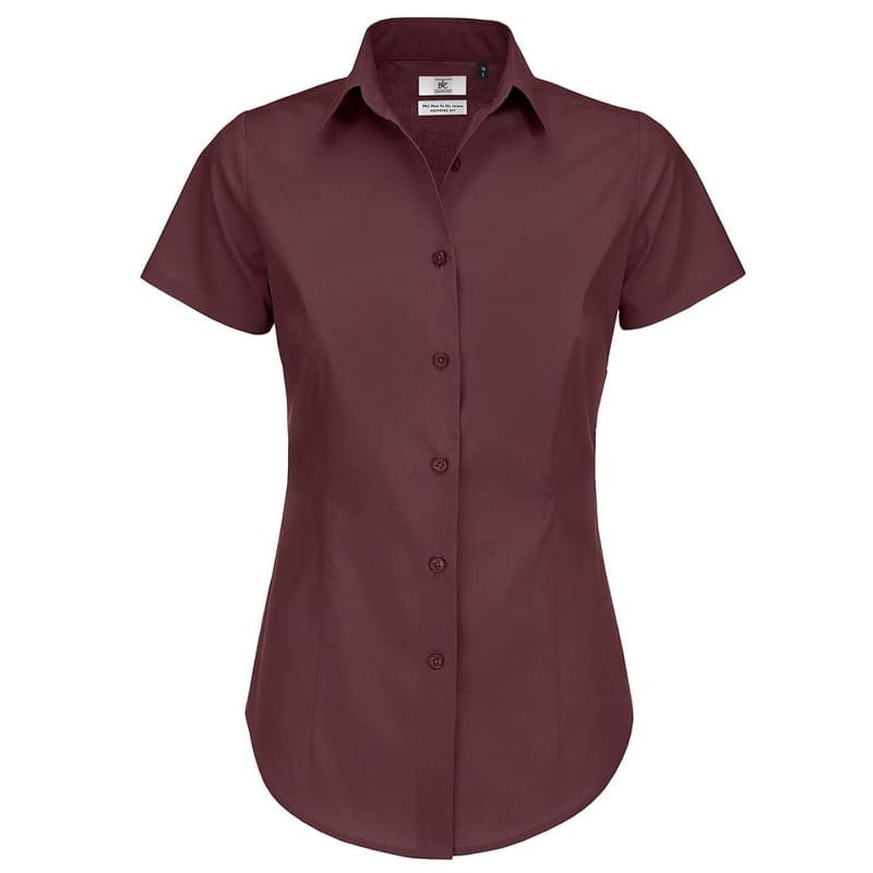 Camicia Da Lavoro Black Tie SSL Manica Corta da Donna B&C Collection - BCSWP24