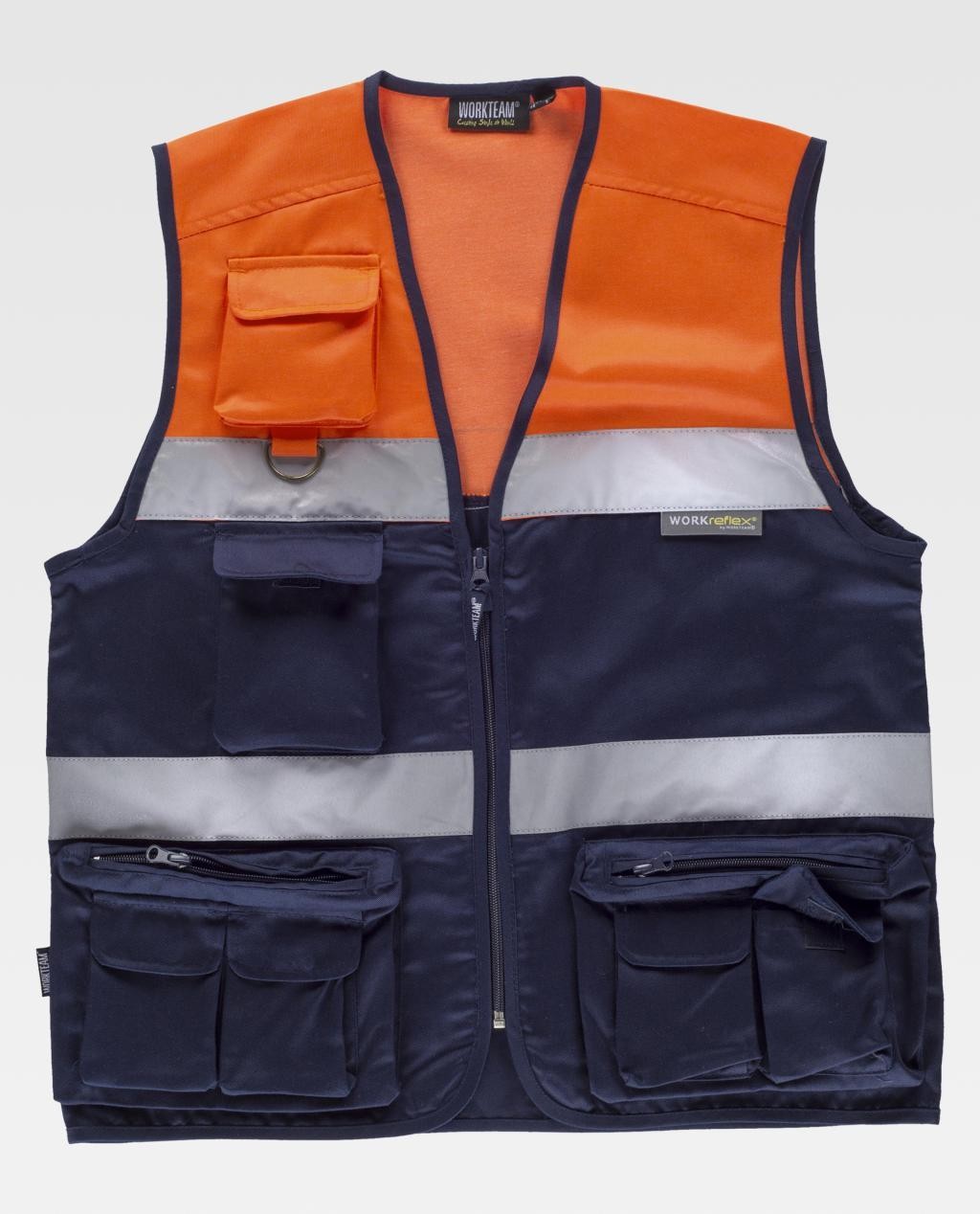 Gilet da Lavoro Safari Multitasche Alta Visibilit� C4010 - Workteam