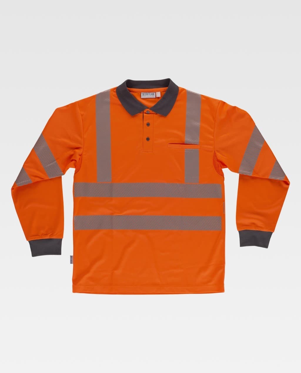 Polo da Lavoro Manica Lunga Alta Visibilit� C3883 - Workteam