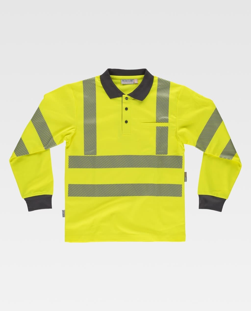 Polo da Lavoro Manica Lunga Alta Visibilit� C3883 - Workteam