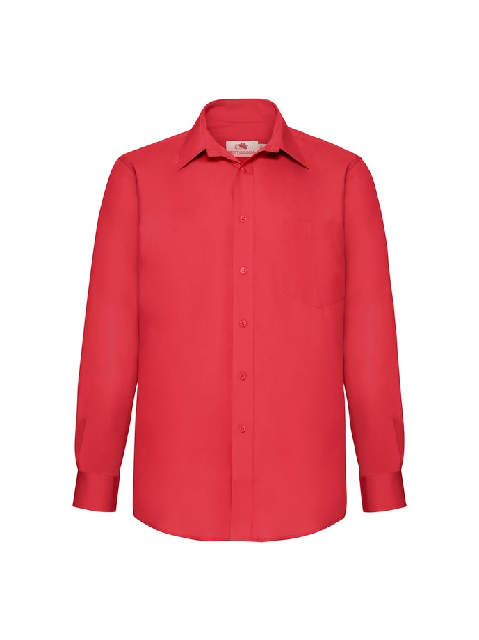Camicia Da Lavoro Popeline Manica Lunga Fruit Of The Loom 651180