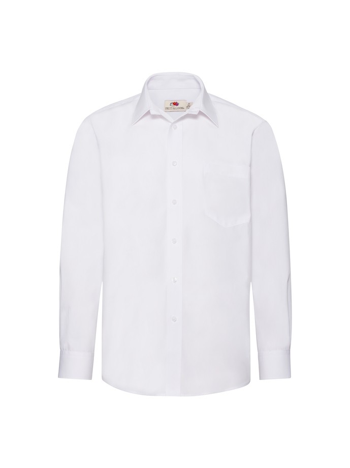 Camicia Da Lavoro Popeline Manica Lunga Fruit Of The Loom 651180