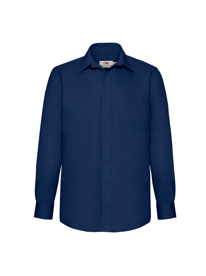 Camicia Da Lavoro Popeline Manica Lunga Fruit Of The Loom 651180