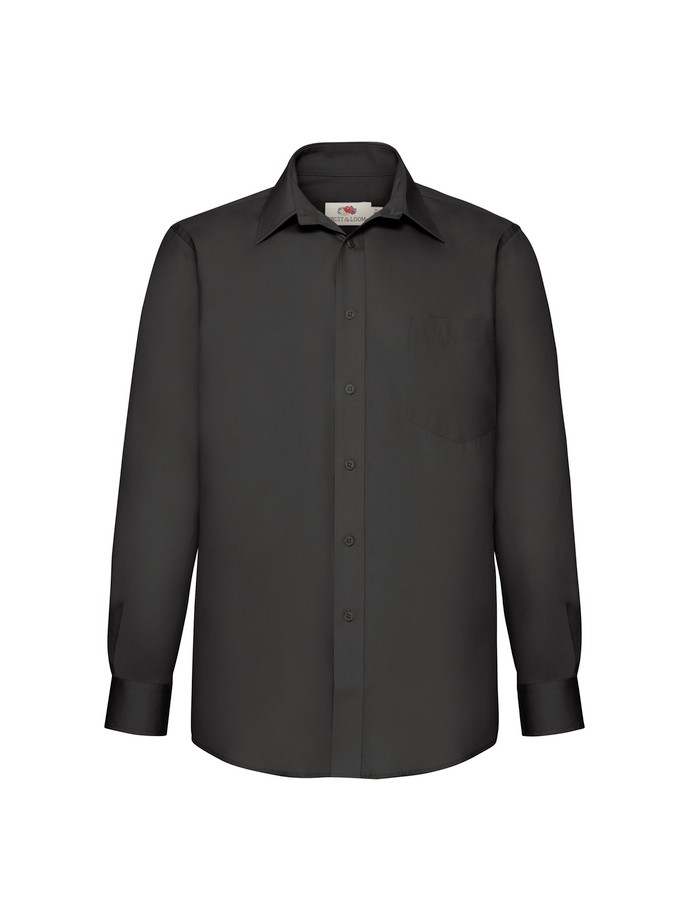 Camicia Da Lavoro Popeline Manica Lunga Fruit Of The Loom 651180