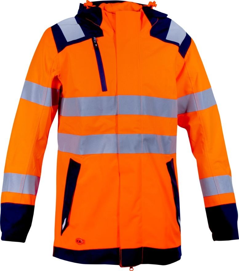Giacca da Lavoro Alta Visibilit� Multitasche Stretch Impermeabile Cofra Yatova V635-0