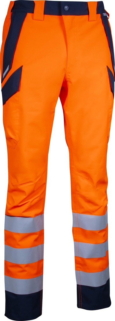 Pantaloni da Lavoro Alta Visibilit� Multitasche Impermeabili Stretch Cofra Alumbres V636-0