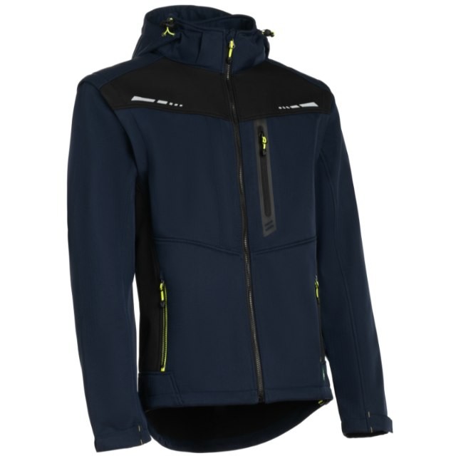 Giubbotto da Lavoro Multitasche Stretch con Capuccio P&P Loyal Softshell Fortis Flex FRX5A 426