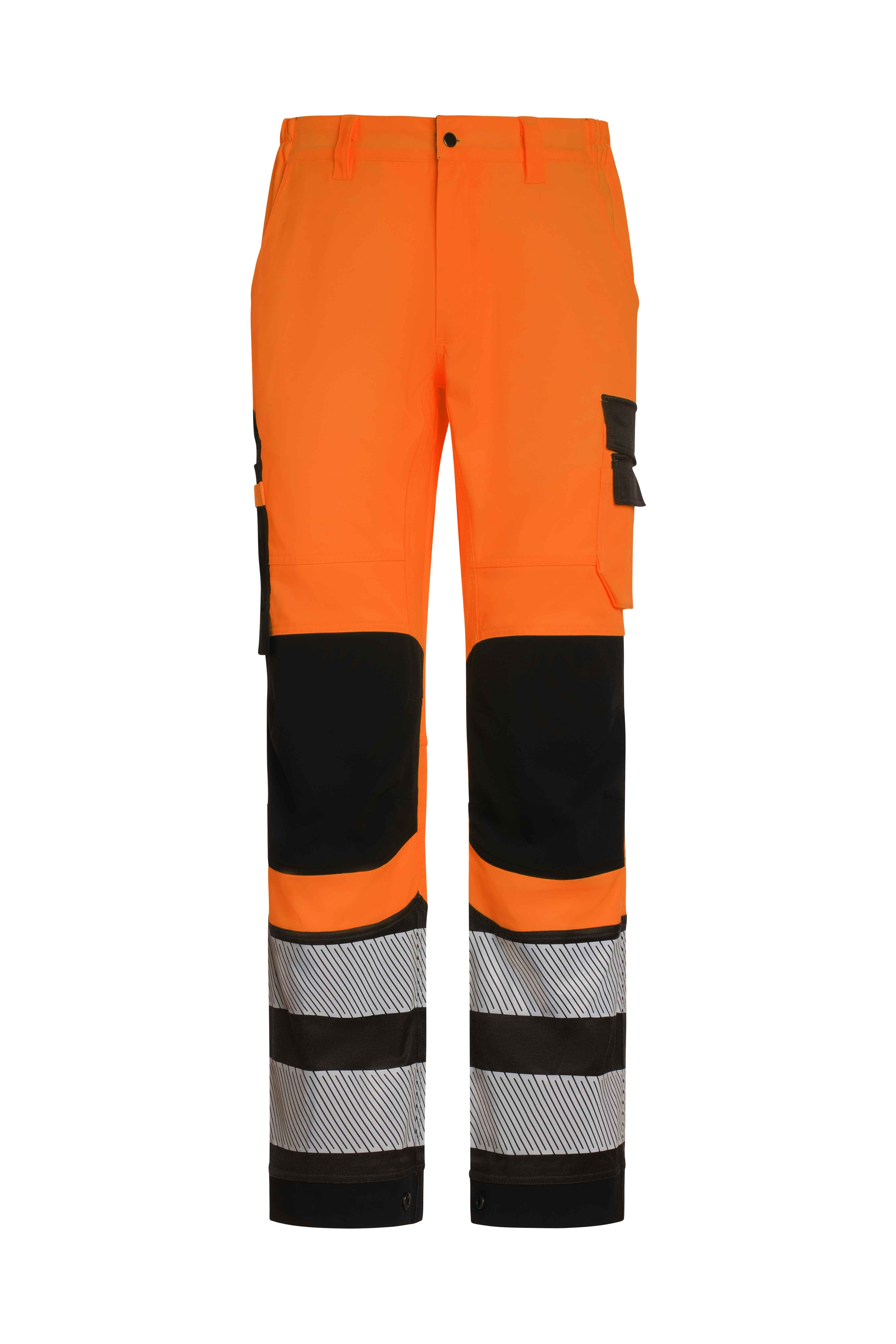 Pantalone da Lavoro Multitasche Stretch Bicolore Alta visibilit� P&P Loyal Proflex HV AVB02 238