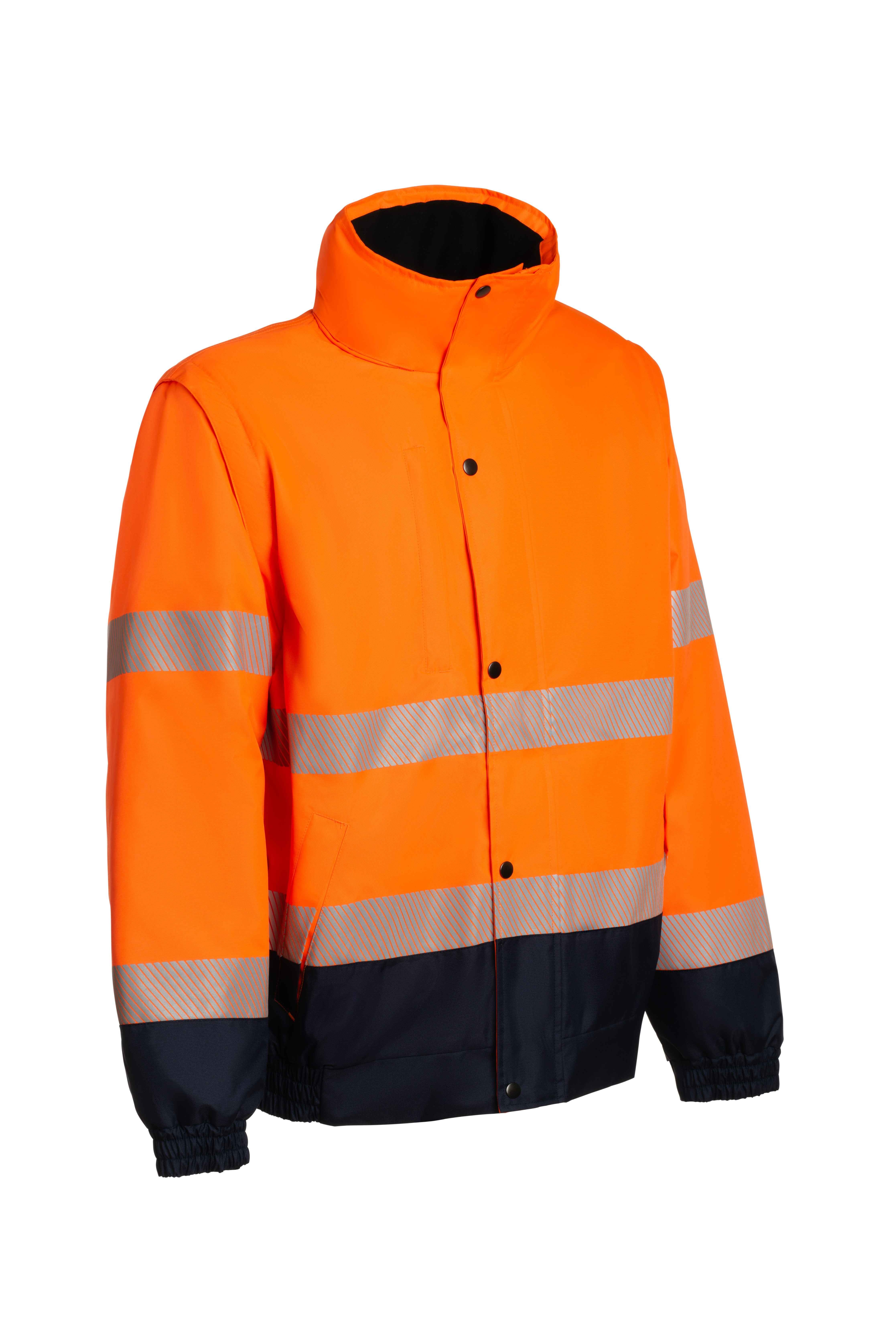 Giubbotto da Lavoro Alta Visibilit� Multitasche Invernale P&P Loyal Bomber GGX1U 413