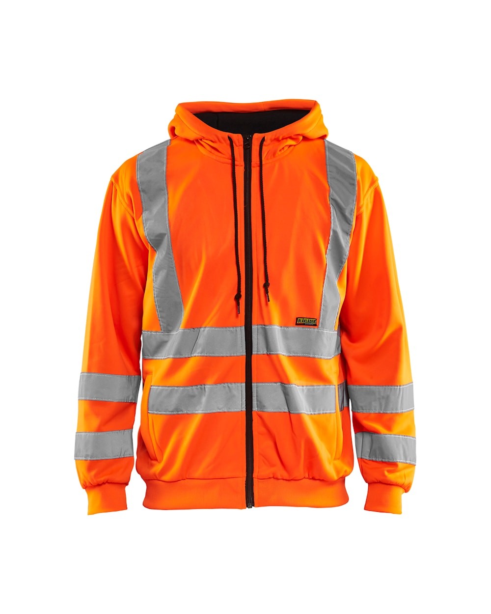 Felpa da lavoro con cappuccio zip intera Blaklader alta visibilit� 334619743300L