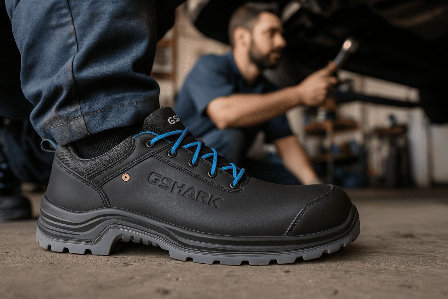 Scarpe Antinfortunistiche GShark Elton S3S FO SR ESD Antiscivolo Impermeabili Leggere Resistenti invernali