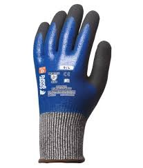 5 Paia - Guanti Da Lavoro Coverguard In Nitrile Eurocut N505 1CRAN Rischi Meccanici