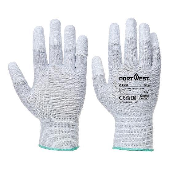 12 Pezzi - Guanti da Lavoro Portwest AB198 Rivestiti in PU