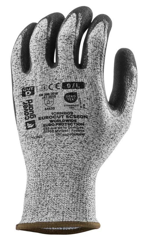 10 Paia - Guanti Da Lavoro Coverguard In Nitrile Eurocut 1CRNB