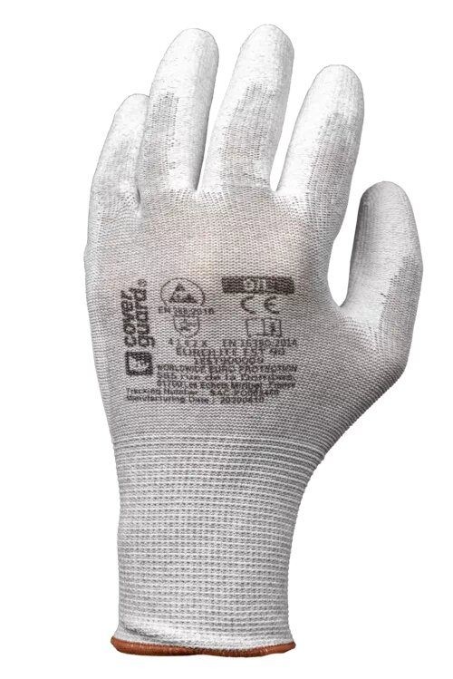 10 Paia - Guanti Da Lavoro Coverguard In Poliuretano Eurolite 1EST900 Rischi Meccanci