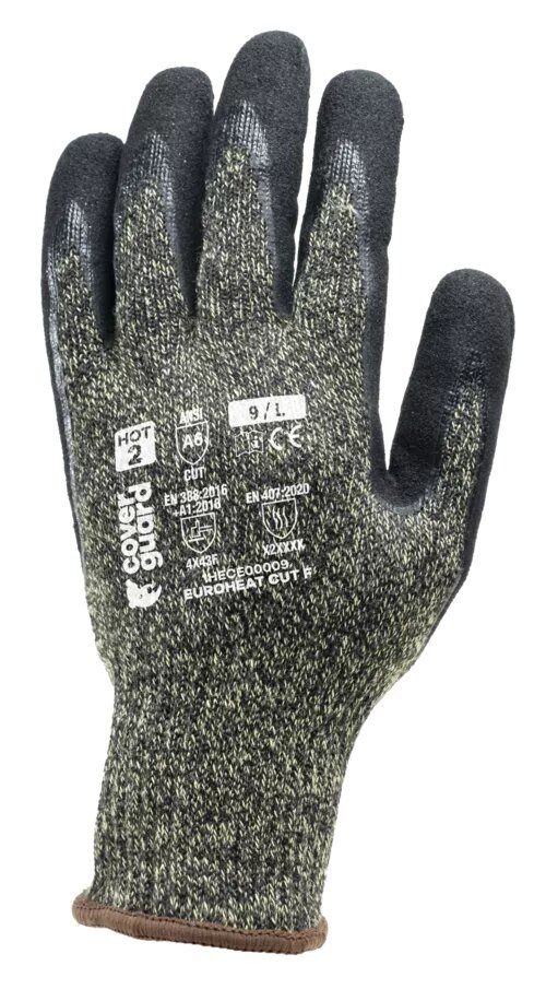 10 Paia - Guanti Da Lavoro Coverguard In Nitrile Euroheat 1HECE00 Rischi Meccanici