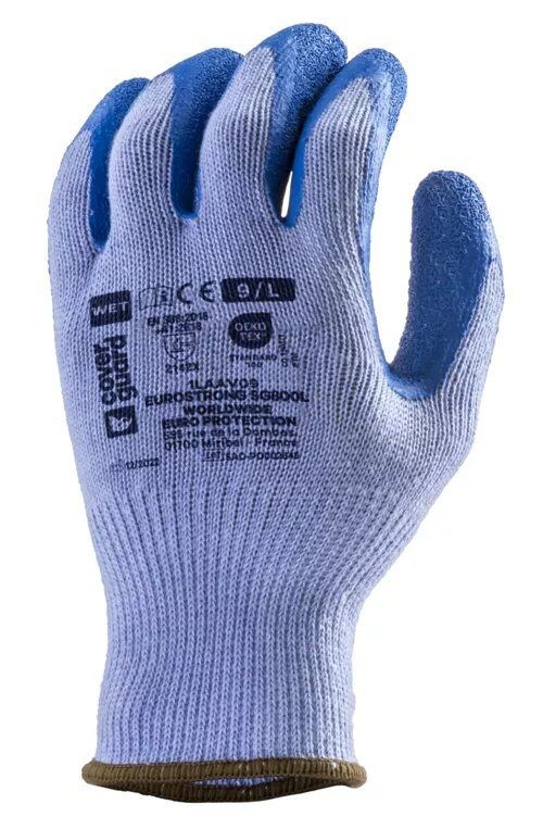 10 Paia - Guanti Da Lavoro Coverguard In Lattice Eurostrong 1LAAV Rischi Meccanici
