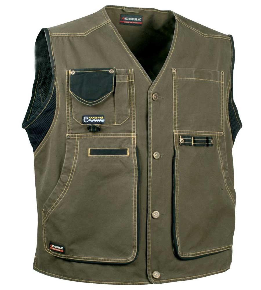 Gilet da lavoro con multitasche Cofra Zurich