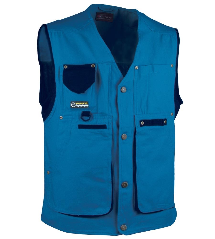 Gilet da lavoro con multitasche Cofra Zurich