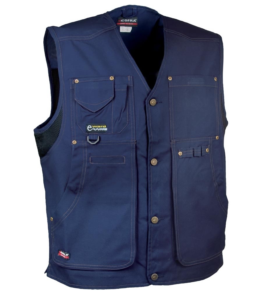 Gilet da lavoro con multitasche Cofra Zurich