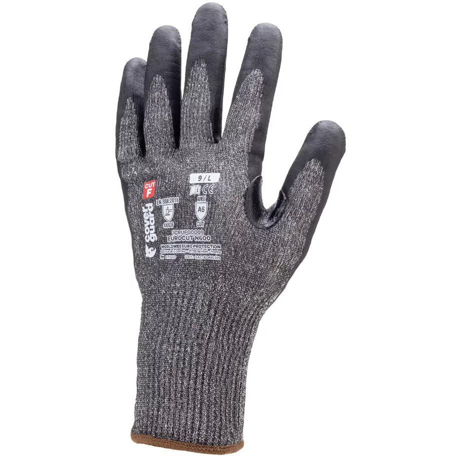 5 Paia - Guanti Da Lavoro Coverguard In Nitrile Eurocut 1CRUF0 Antitaglio