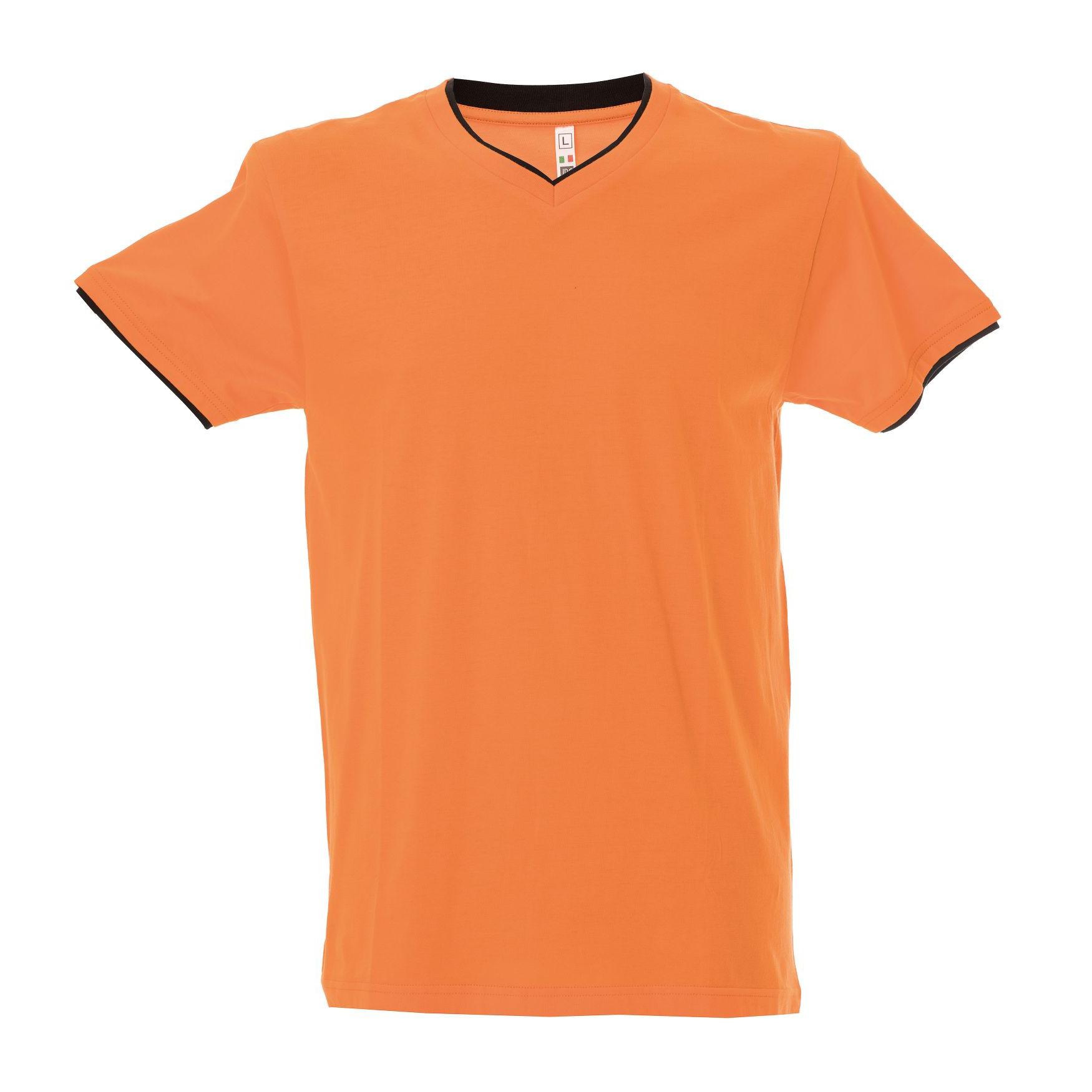 5 Pezzi - T-Shirt collo a V da Lavoro 100% Cotone Bicolore JRC Serbia 992034