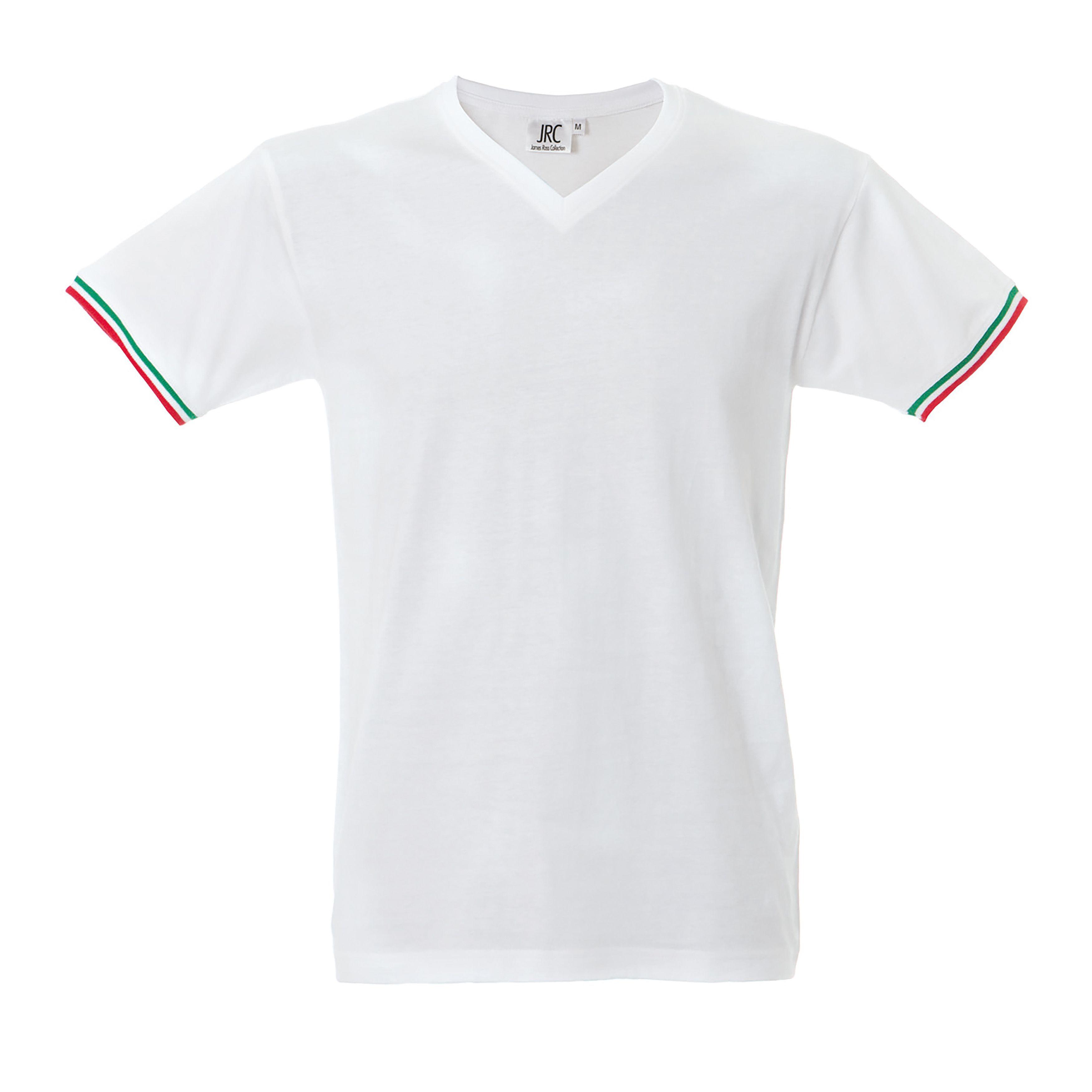 5 Pezzi - T-Shirt collo a V da Lavoro 100% Cotone JRC New Milano 989973