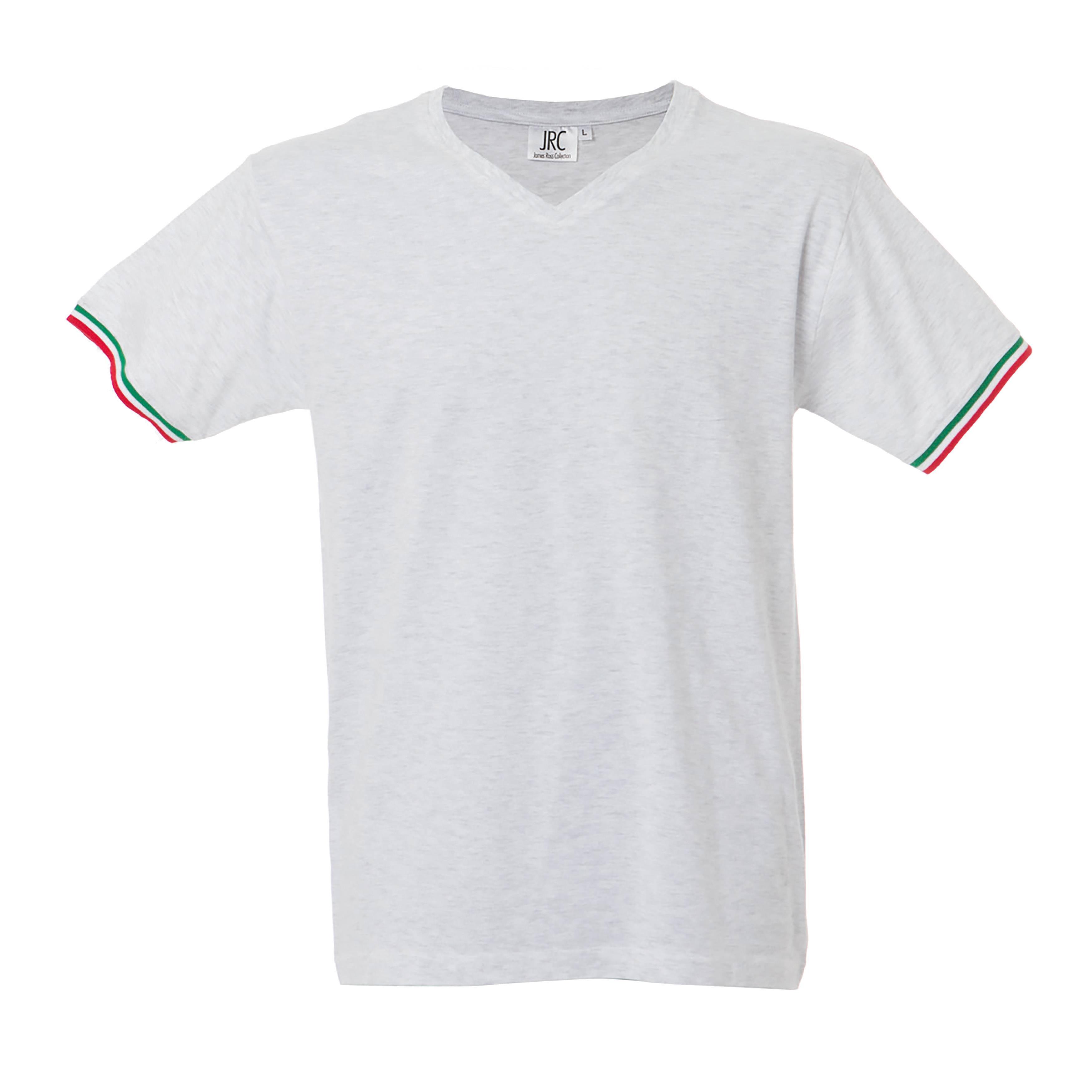 5 Pezzi - T-Shirt collo a V da Lavoro 100% Cotone JRC New Milano 989973