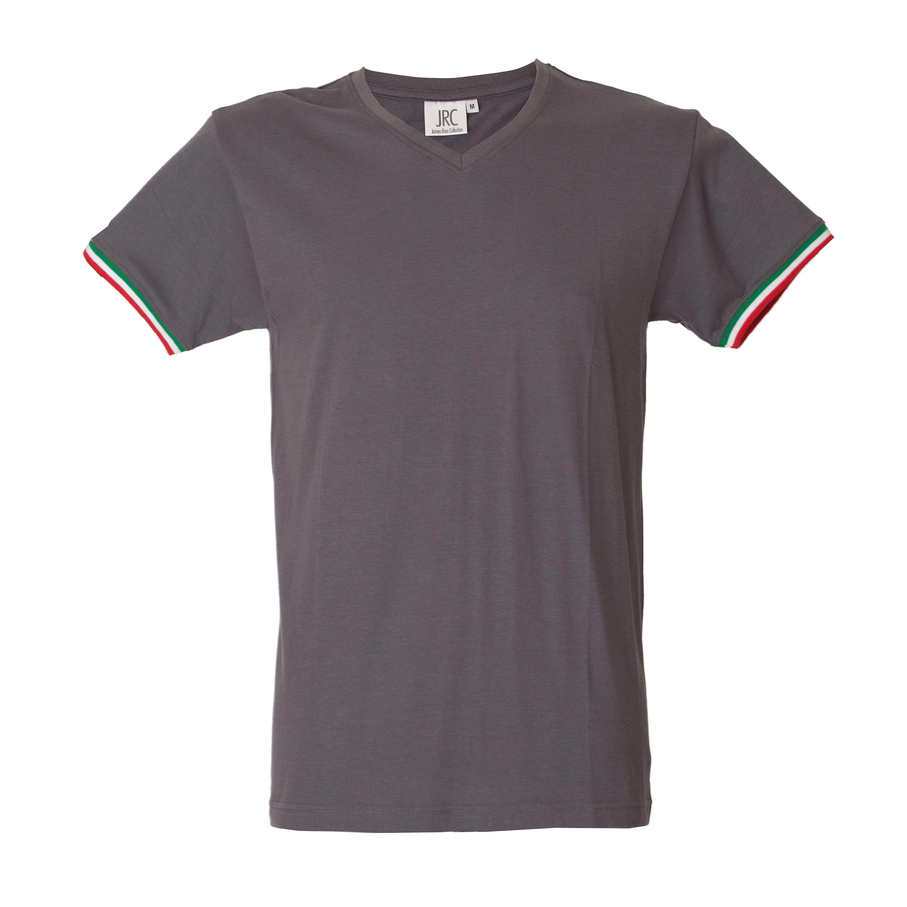 5 Pezzi - T-Shirt collo a V da Lavoro 100% Cotone JRC New Milano 989973