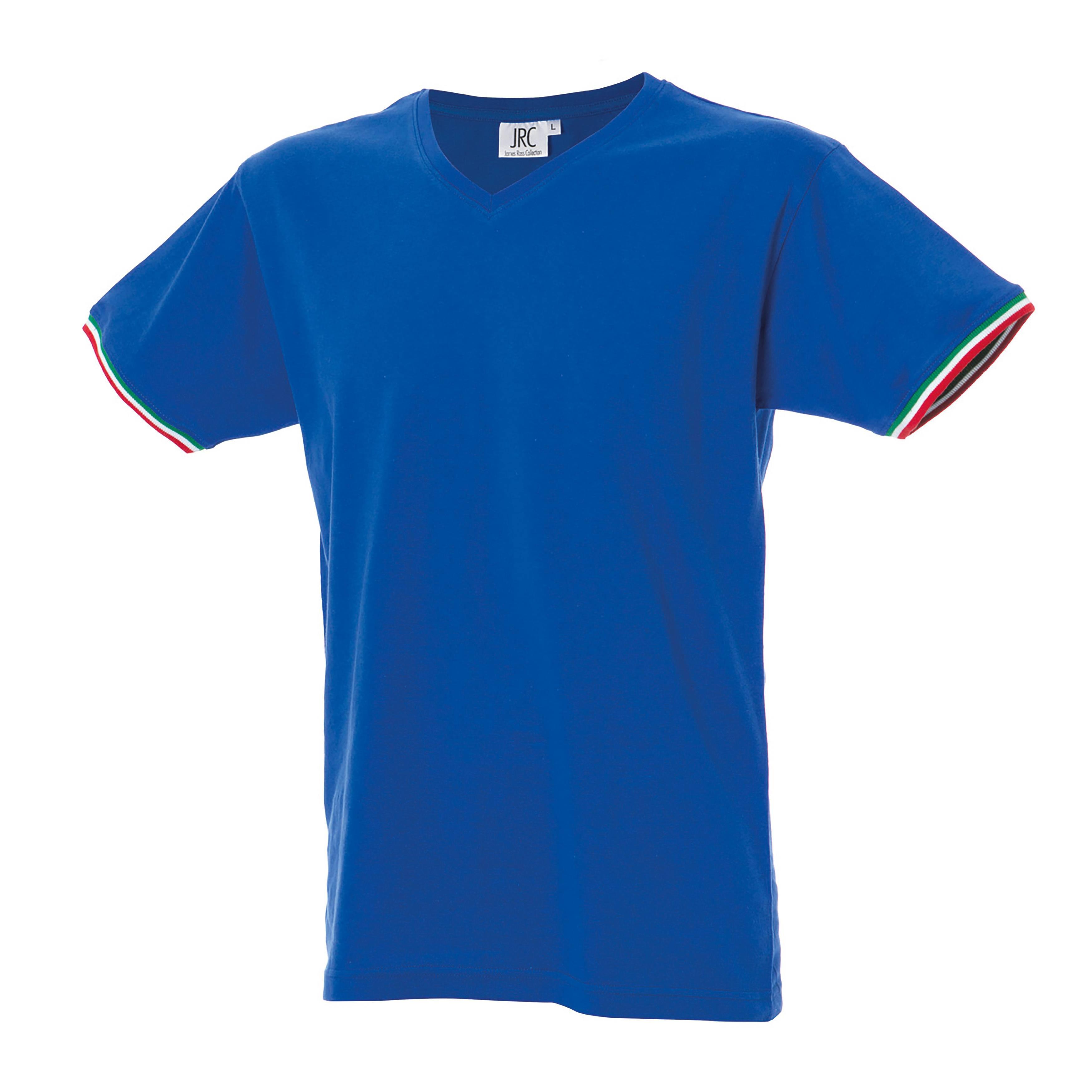 5 Pezzi - T-Shirt collo a V da Lavoro 100% Cotone JRC New Milano 989973