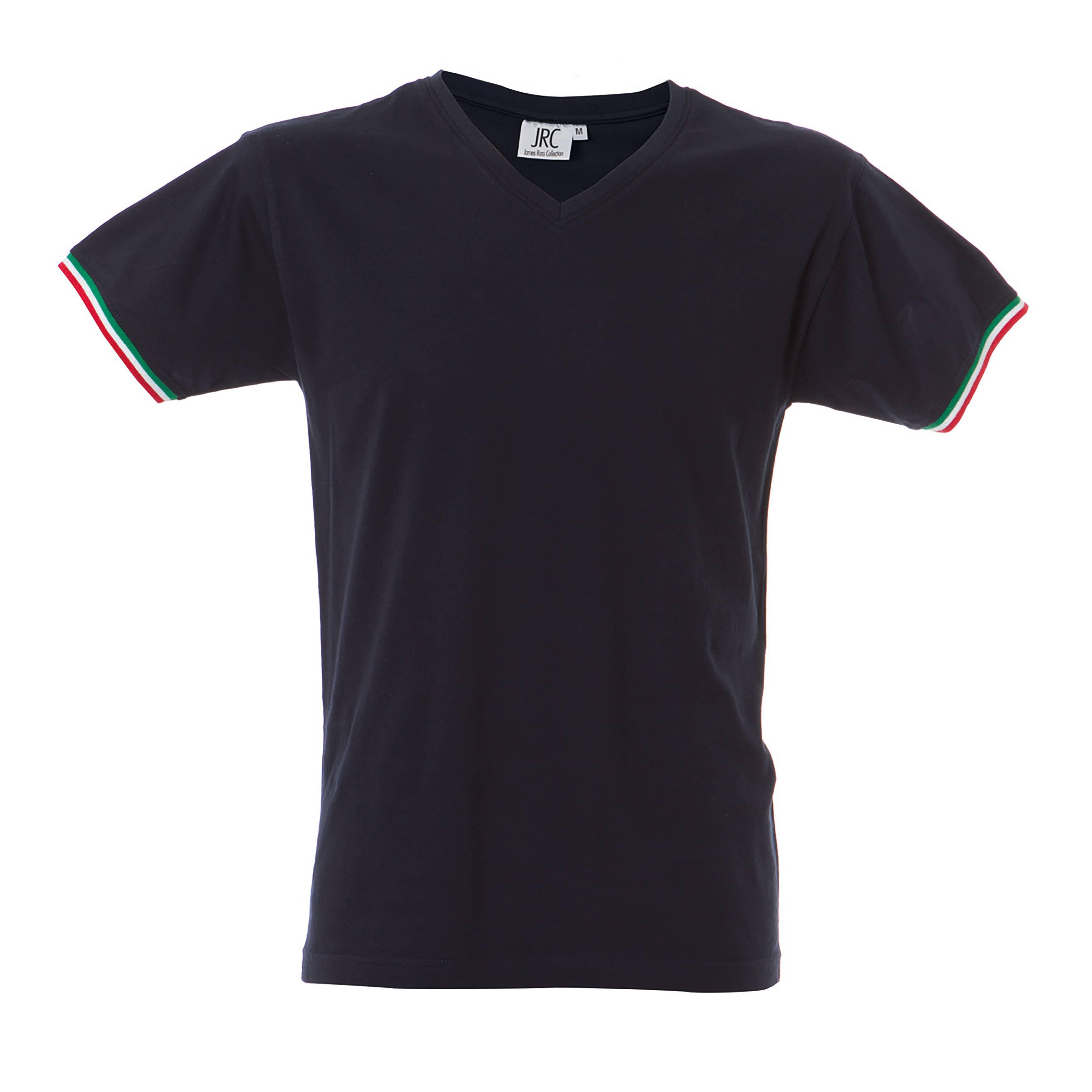 5 Pezzi - T-Shirt collo a V da Lavoro 100% Cotone JRC New Milano 989973