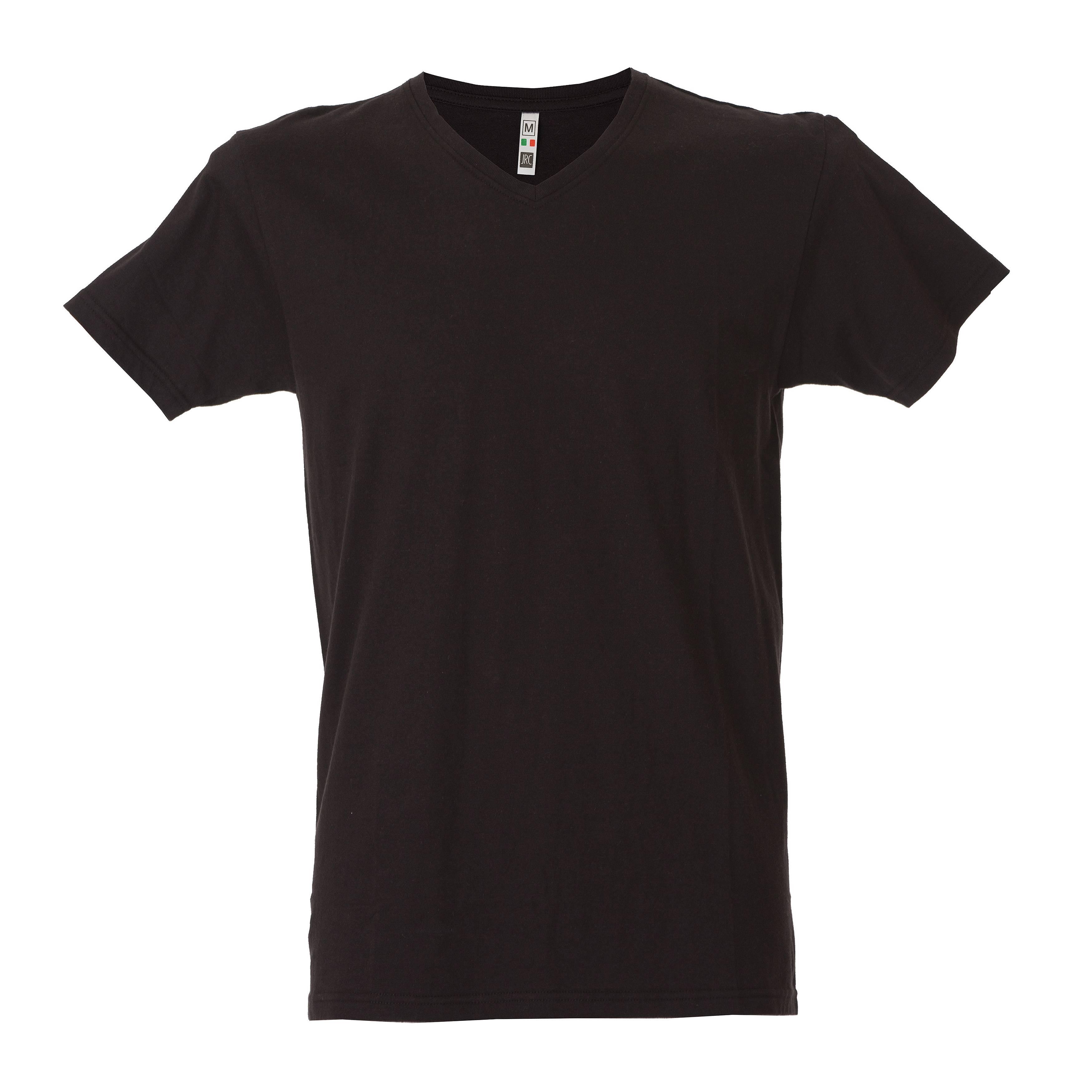 5 Pezzi - T-Shirt collo a V da Lavoro 100% Cotone JRC Venezuela 991884