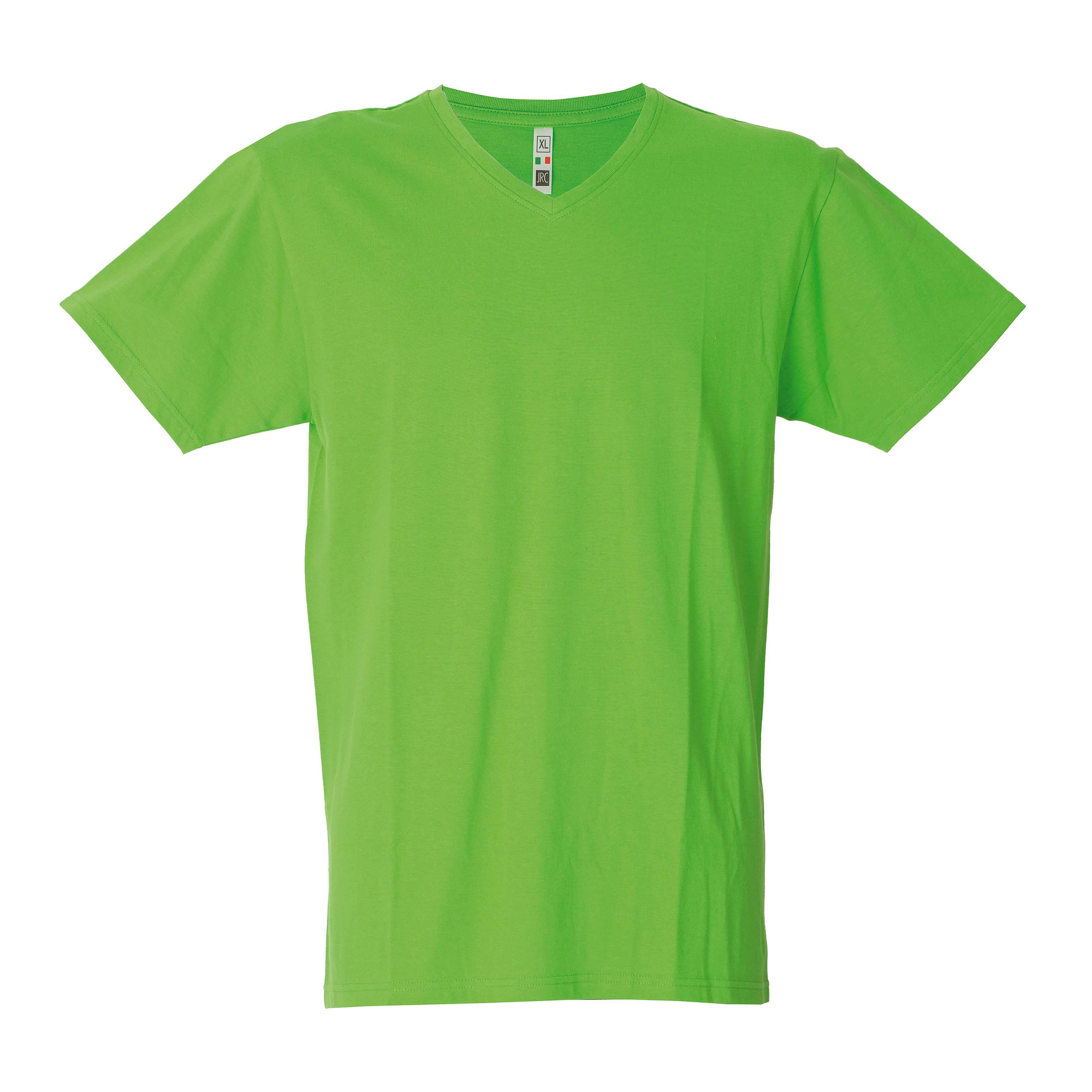 5 Pezzi - T-Shirt collo a V da Lavoro 100% Cotone JRC Venezuela 991884