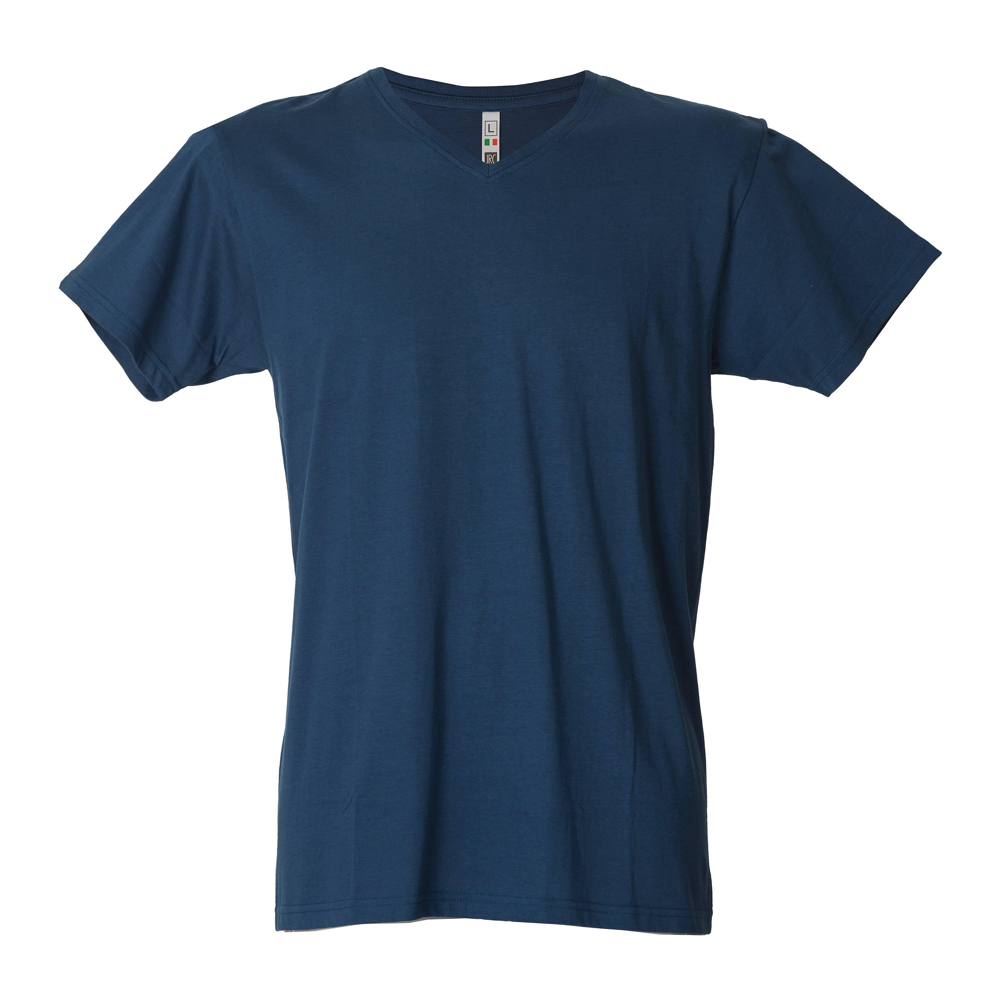 5 Pezzi - T-Shirt collo a V da Lavoro 100% Cotone JRC Venezuela 991884