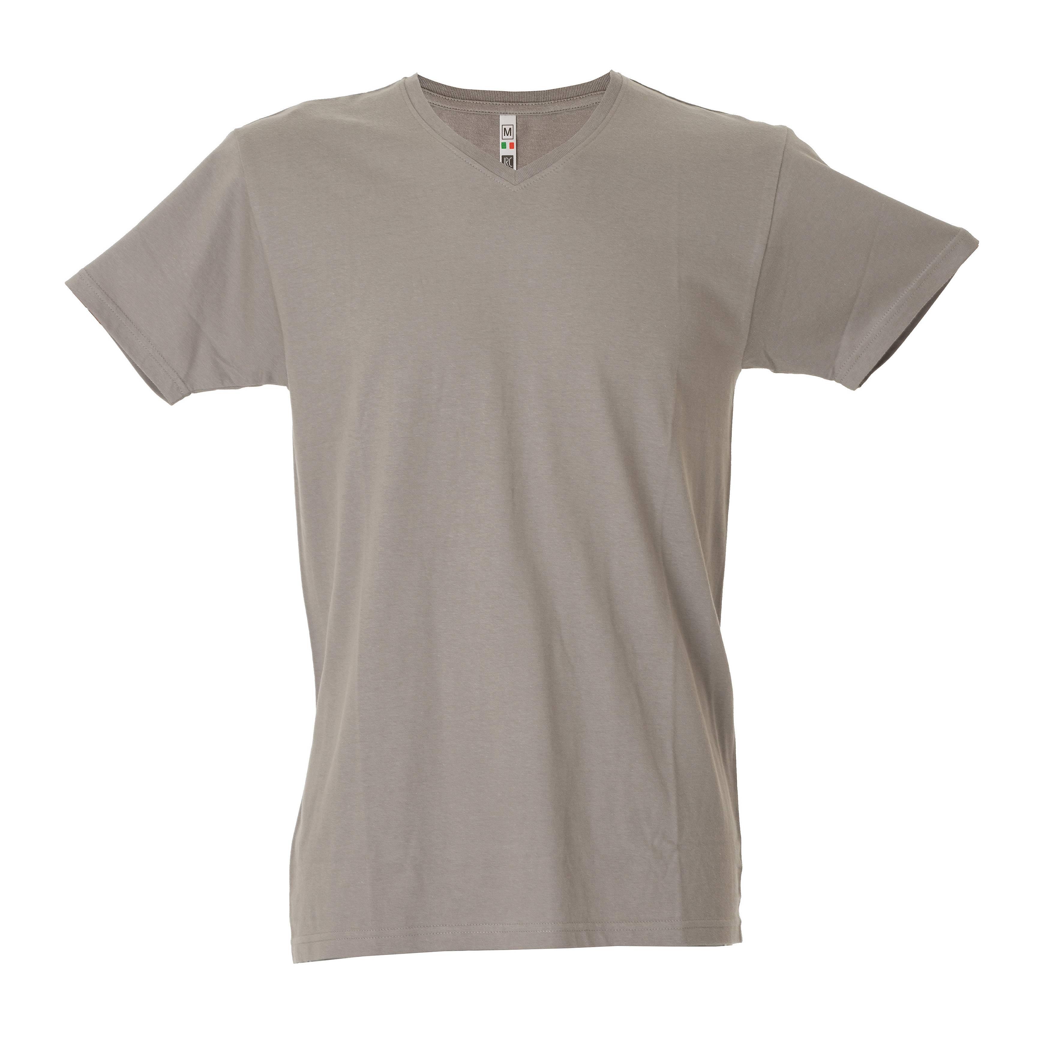 5 Pezzi - T-Shirt collo a V da Lavoro 100% Cotone JRC Venezuela 991884