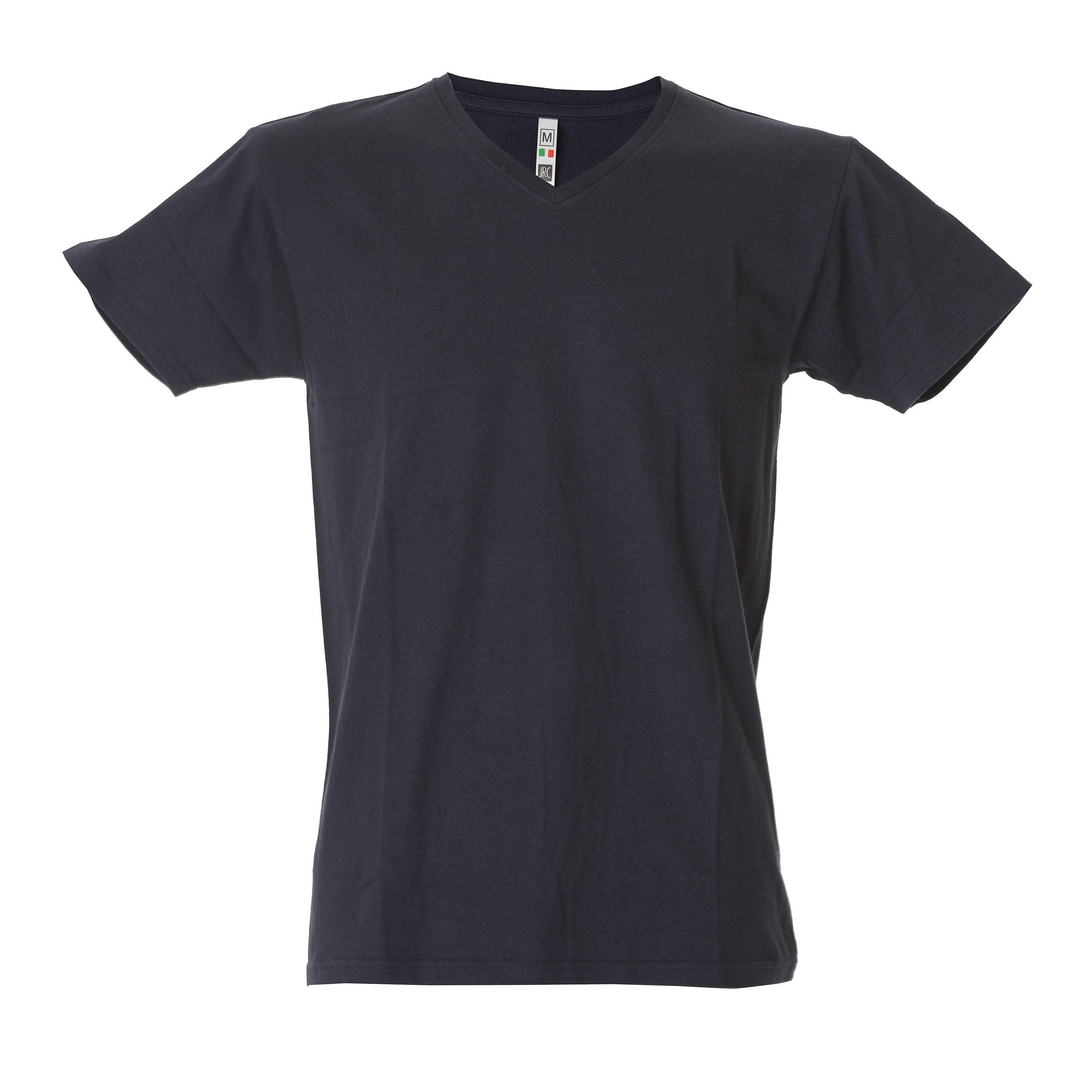 5 Pezzi - T-Shirt collo a V da Lavoro 100% Cotone JRC Venezuela 991884