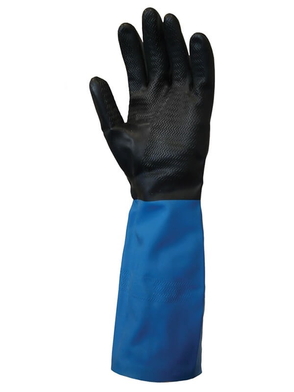 12 paia - Guanti Showa CHM in Lattice/Neoprene contro i rischi chimici