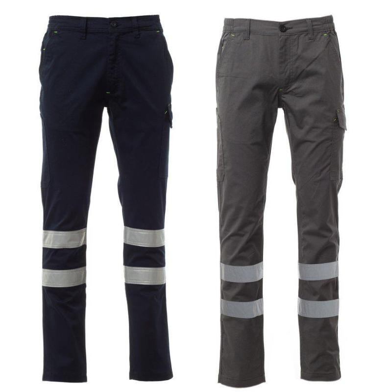 Pantaloni da Lavoro Payper AY 7608 Alta Visibilit� Power Stretch Reflex Multitasche