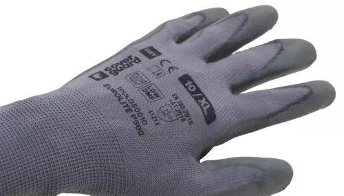 10 Paia - Guanti Da Lavoro Coverguard In Poliuretano Eurolite 1PULD50 Rischi Meccanici