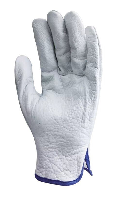 10 Paia - Guanti Da Lavoro Coverguard In Pelle Eurostrong MO1240 Rischi Meccanici