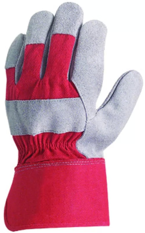 12 Paia - Guanti Da Lavoro Coverguard In Pelle Eurostrong MO152 Rischi Meccanici