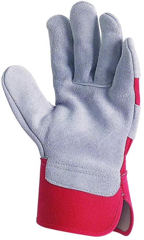 12 Paia - Guanti Da Lavoro Coverguard In Pelle Eurostrong MO152 Rischi Meccanici