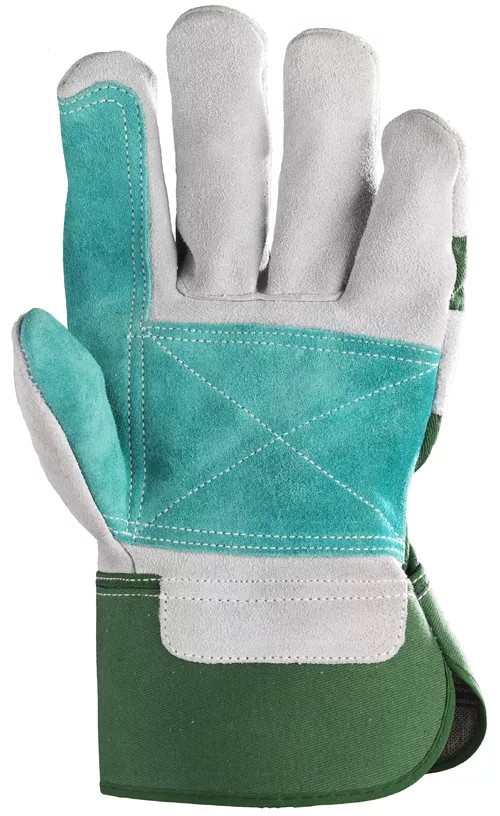 60 Pezzi - Guanti Da Lavoro Coverguard In Pelle Eurostrong MO154 Rischi Meccanici