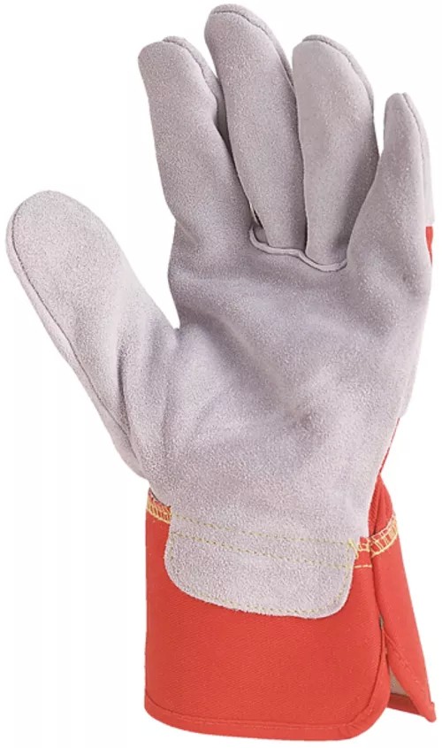 60 Pezzi - Guanti Da Lavoro Coverguard In Pelle Eurostrong MO155 Rischi Meccanici