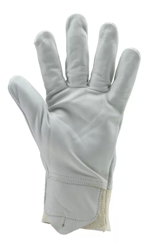 10 Paia - Guanti Da Lavoro Coverguard In Pelle Eurostrong MO2260 Rischi Meccanici