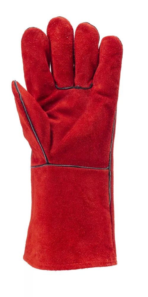12 Paia - Guanti Da Lavoro Coverguard In Pelle Euroweld MO2631 Saldatore