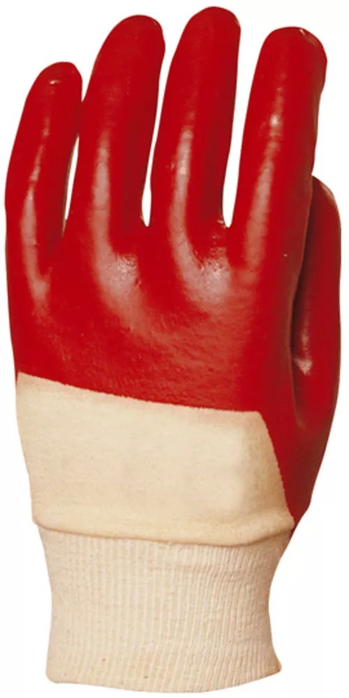 10 Paia - Guanti Da Lavoro Coverguard In PVC Eurostrong Rischi Meccanici