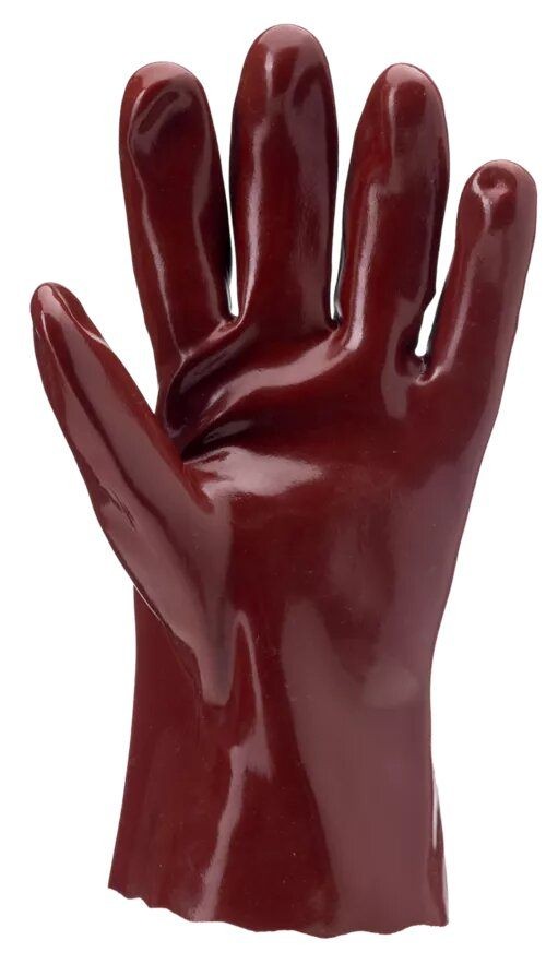 10 Paia - Guanti Da Lavoro Coverguard In PVC Eurochem MO3510 Rischio Chimico